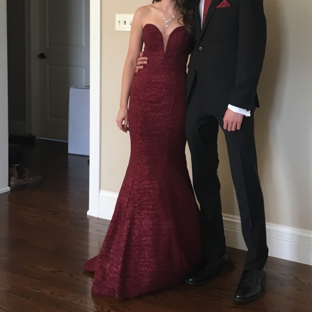 Red Mermaid Prom Dress